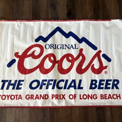 Vintage Long Beach Grand Prix Vinyl Banner