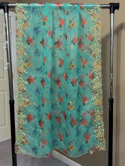 Organza embroidered fancy dupatta