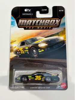 Matchbox movie 2026 Chevy stock car nascar