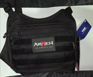 Amheh Bags | Black Tactical Chest Bag | Color: Black | Size: 38*5*27 Cm 15*2*10.6 In |