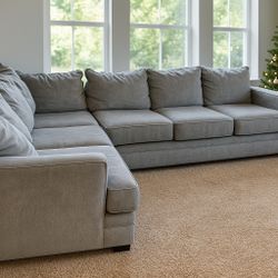 Free DELIVERY 🔥🔥Beautiful Large L-Shaped Sectional Couch  Gray