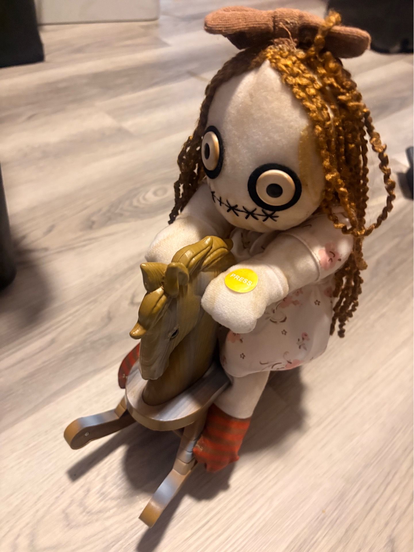 Halloween rocking doll