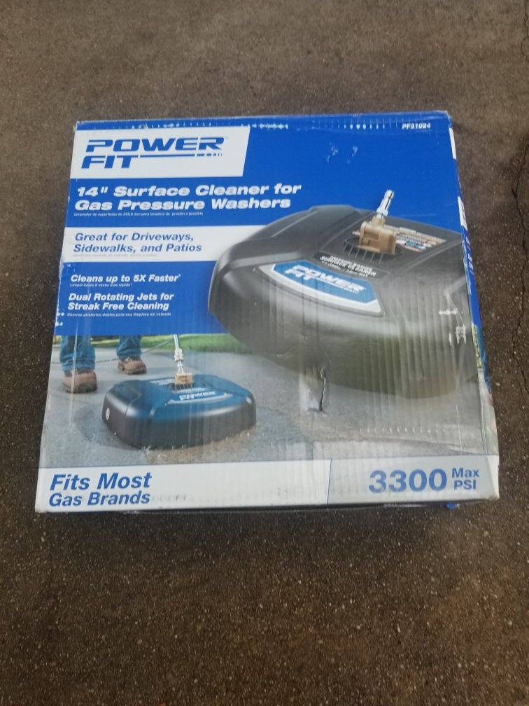 Power fit 14 surface cleaner for gas pressure washer great for Driveways 3300 max psi