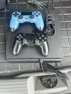 PS4 Slim - Great Condition - 2 Controllers - Ready to Play