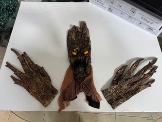 Tree Monster Halloween Mask with Gloves