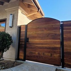 Custom Iron-Wood Doors & Gates