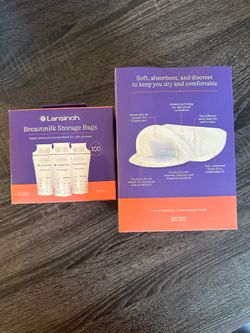 Lansinoh Pads and Pump Storage Bags