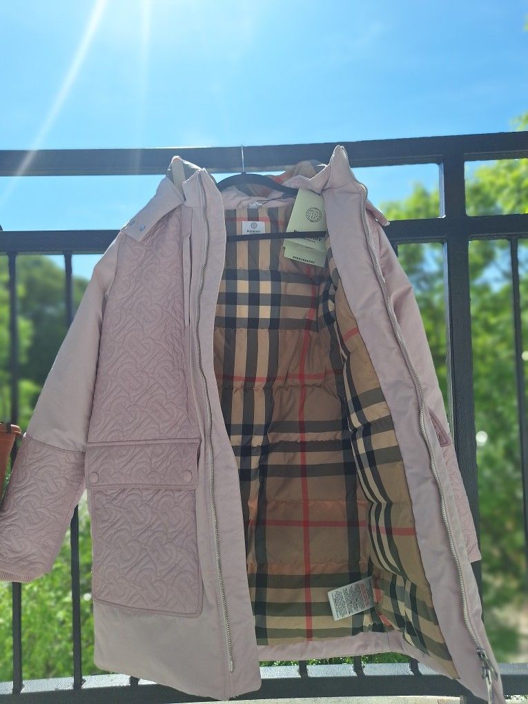 BURBERRY COAT (PINK MULTI-COLOR