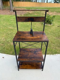 Industrial Baker's Rack with Power Outlet