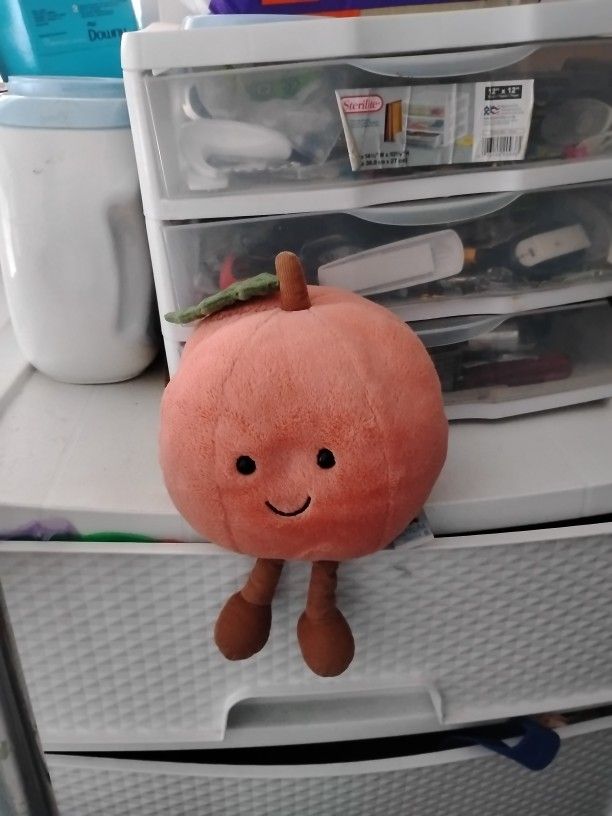Jellycat Peach Stuffed Animal 