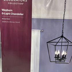 6-light chandelier 