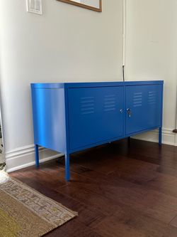 Blue Metal Cabinet from IKEA