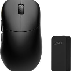 Lamzu Thorn 4K Wireless Gaming Mouse, Ultra-Lightweight 52g, 26000DPI, Ergonomic, Optical Switch, Silver TTC Encoder, PAW3395 Sensor, MCU Nordic 52840