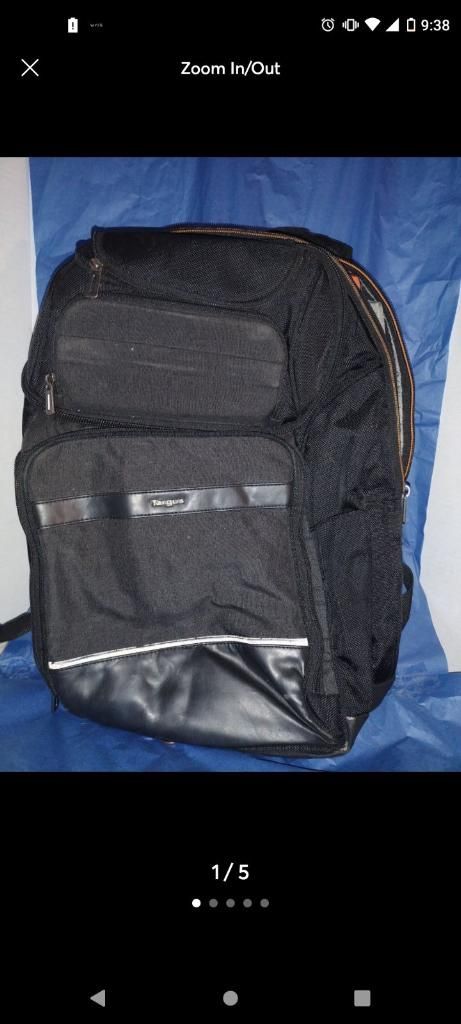 Targus, backpack, black and gray