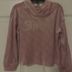 Brand New Juicy Couture Girls Pink Hoodie Size 4T Kids 
