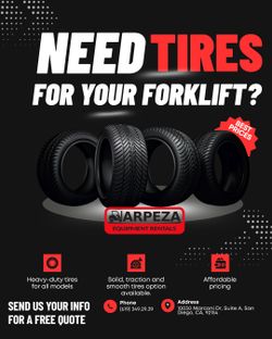 TIRES AND SPARE PARTS FOR EQUIPMENTS