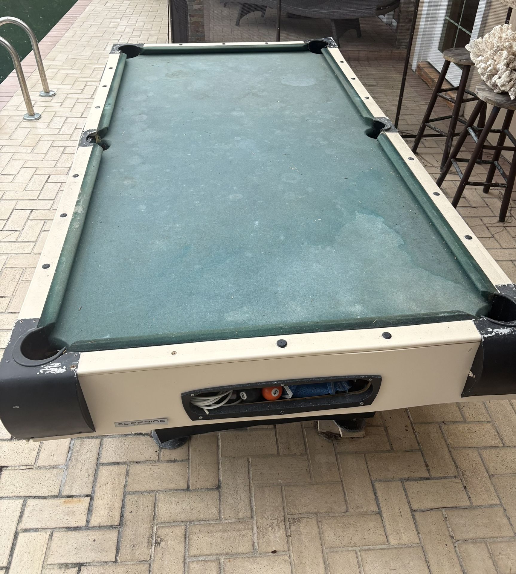 Outdoor Slate Pool Table