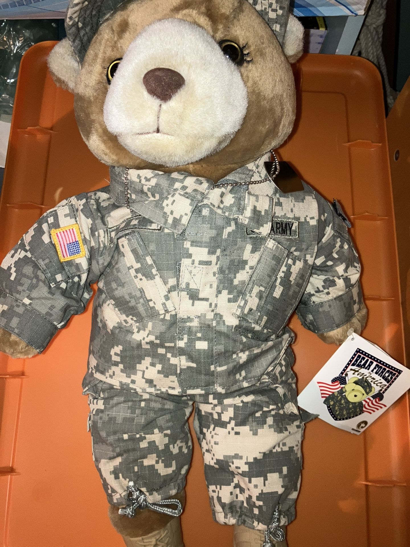 🧸 Teddy Bear Soldier | US Army in Camo 11" Tall | Bear Forces of America