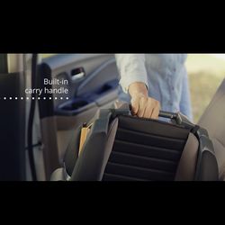 New! Chicco GoFit ClearText backless booster car seat to be used with seatbelt stap, security, Good for traveling, easy to move and carry. Washable co