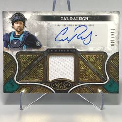 2025 Topps Tier One Baseball “Autographed Tier One Relics”  Cal Raleigh /149 **Game Used**