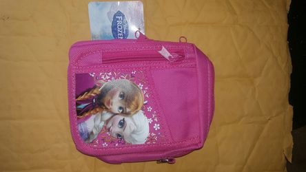 Disney frozen hot pink , mini shoulder bag .