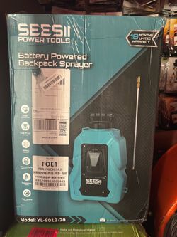 SeeSii 5-Gallon Battery Powered Backpack Sprayer - Open Box