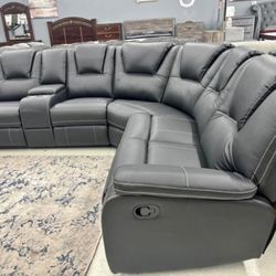 Reclining Sectional In Stock For Fast Delivery 