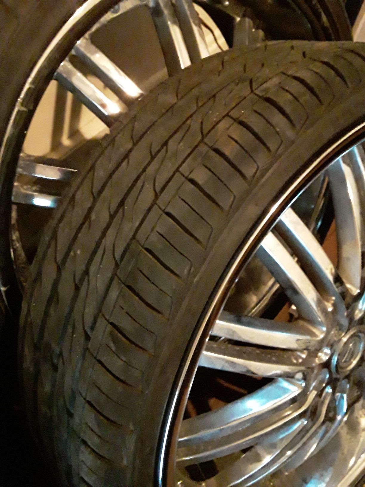 22 tires and rims for sale 600.00