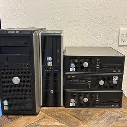 5 Desktop Computers Bundle