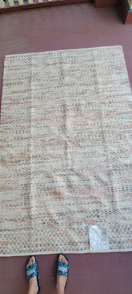 Ikea LYNGSBÄK
Rug, handmade/multicolor Pink/Beige/Peach/Grey 5'7"x7'10"