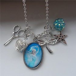 Elsa charm necklace
