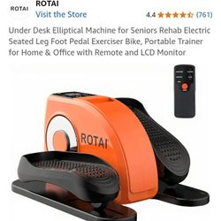 NEW Desk Elliptical With Remote
