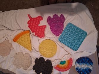 Pop It Fidget Toy Lot – 10 Pieces