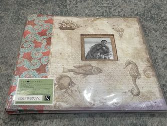 K&Company Underwater Ocean Themed Scrapbook With Photo Frame