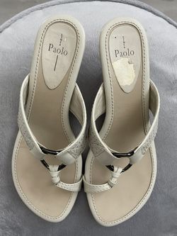 Linea Paolo Leather Sandals Slides Slip-on Size 7.5