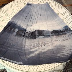 AgnesB French Design Photo Skirt Midi Skirt Sz S 