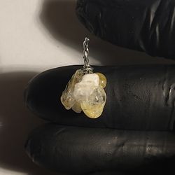 Natural Polished Citrine Stone Necklace 