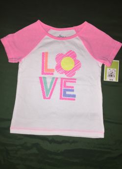 Circo Toddler Girls "LOVE" T-Shirt pink size 4T