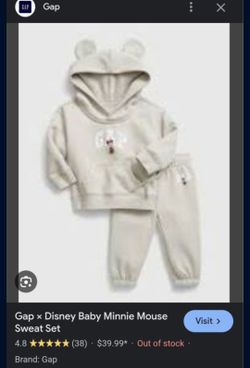 BABY GAP MINNIE MOUSE SWEATER AND PANTS SET FOR SALE!!!!