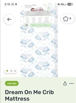 Large 52 in baby mattress-like new