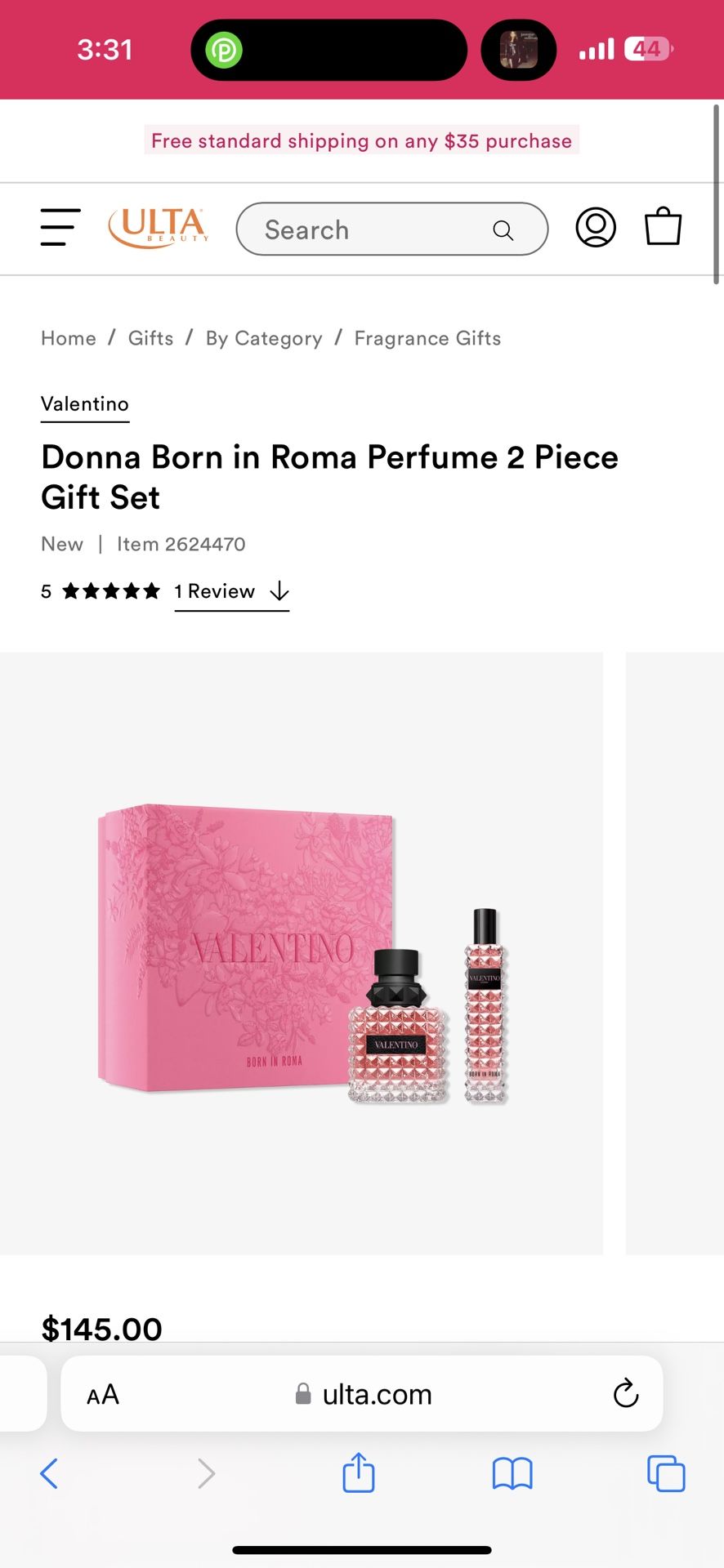 Valentino - Donna Born in Roma Perfume 2 Piece Gift Set