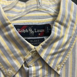 Ralph Lauren Polo Men’s Size Large Button Down Shirt Sleeve Dress Casual Shirt 