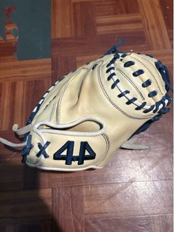 44 Pro Beige and Navy Catchers Mitt 33’