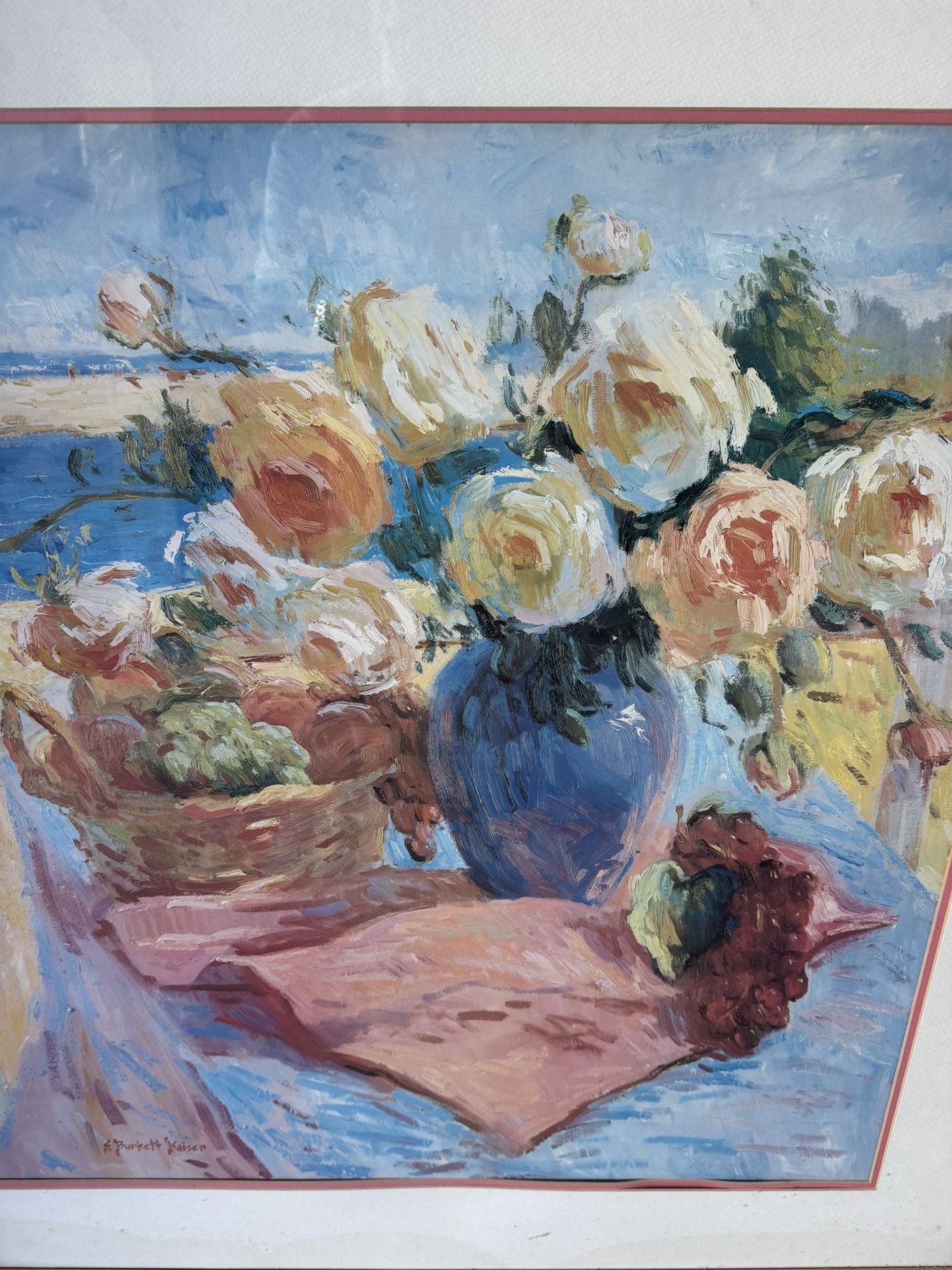 Gold Framed Flower Picture