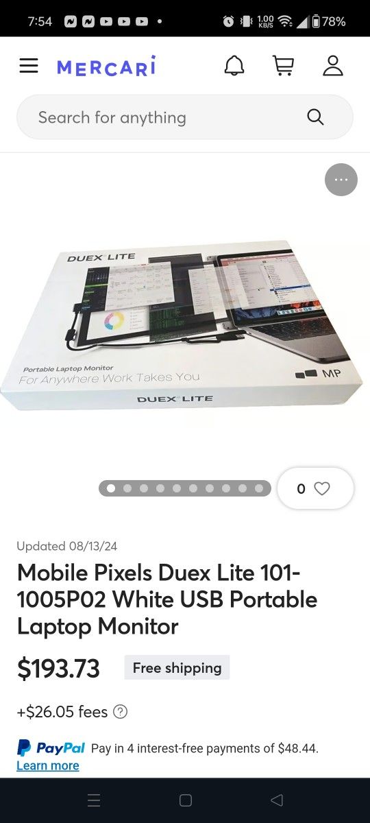 Due. Lite Portable Laptop Moniter