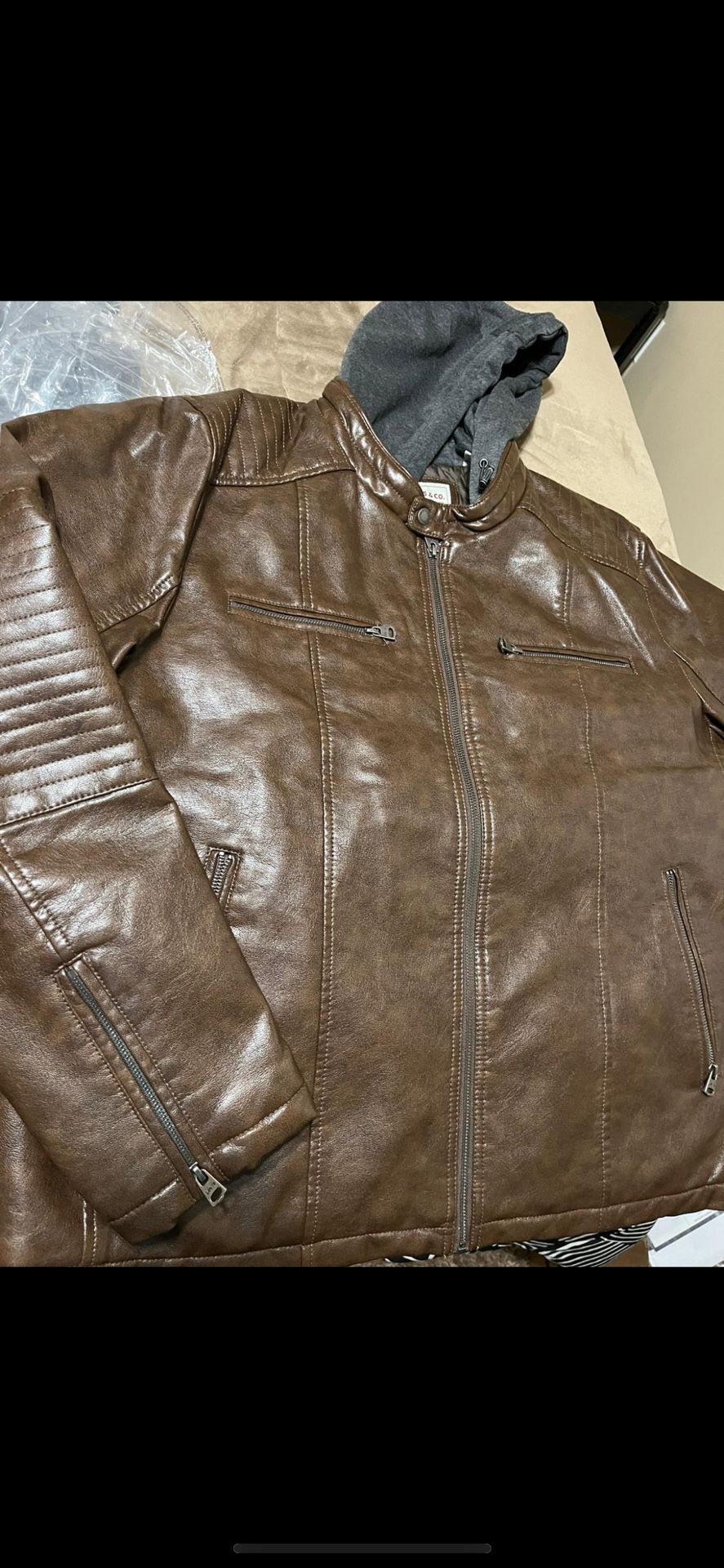 $120 Levi Leather Jacket XXL