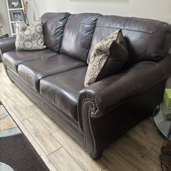 Leather Sofa Bed