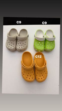 Kids crocs size c9 and c12
