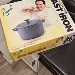Emeril 6 QT Dutch Oven Cast Iron w/Lid $35