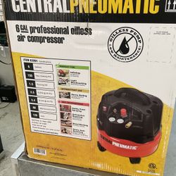 Central pneumatic 62894 6 gallon pancake air compressor